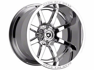 Gear Off-Road Pivot Chrome 6-Lug Wheel; 18x9; 18mm Offset (07-13 Sierra 1500)