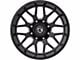 Gear Off-Road Raid Gloss Black 6-Lug Wheel; 18x9; 18mm Offset (07-13 Sierra 1500)