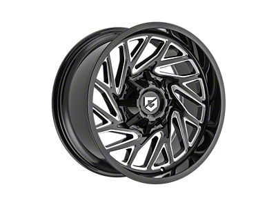 Gear Off-Road 769 Gloss Black Milled 8-Lug Wheel; 20x10; -19mm Offset (11-14 Sierra 2500 HD)