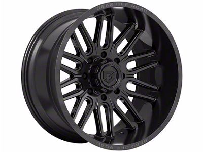 Gear Off-Road Lumen Gloss Black 8-Lug Wheel; 20x9; 18mm Offset (11-14 Sierra 2500 HD)