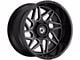 Gear Off-Road Ratio Gloss Black Milled 8-Lug Wheel; 20x10; -19mm Offset (11-14 Sierra 2500 HD)