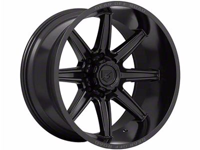 Gear Off-Road Ridge Gloss Black 8-Lug Wheel; 20x10; -19mm Offset (11-14 Sierra 2500 HD)