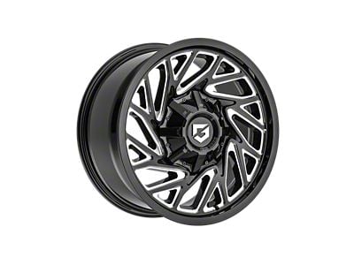 Gear Off-Road 769 Gloss Black Milled 8-Lug Wheel; 18x9; 18mm Offset (11-14 Sierra 3500 HD SRW)