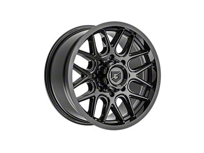 Gear Off-Road 771 Gloss Black 8-Lug Wheel; 18x9; 18mm Offset (11-14 Sierra 3500 HD SRW)