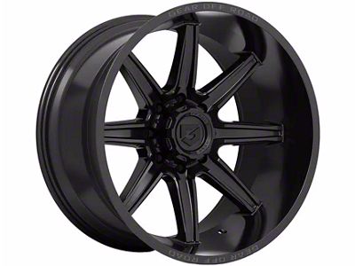Gear Off-Road Ridge Gloss Black 8-Lug Wheel; 20x10; -19mm Offset (11-14 Sierra 3500 HD SRW)