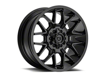 Gear Off-Road 768 Gloss Black 6-Lug Wheel; 20x10; -19mm Offset (07-13 Silverado 1500)