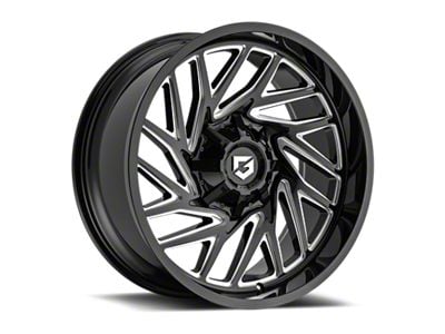 Gear Off-Road 769 Gloss Black Milled 6-Lug Wheel; 17x9; 18mm Offset (07-13 Silverado 1500)