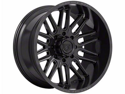 Gear Off-Road Lumen Gloss Black 6-Lug Wheel; 20x12; -44mm Offset (07-13 Silverado 1500)