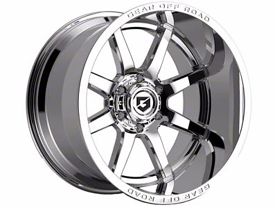 Gear Off-Road Pivot Chrome 6-Lug Wheel; 20x10; -19mm Offset (07-13 Silverado 1500)