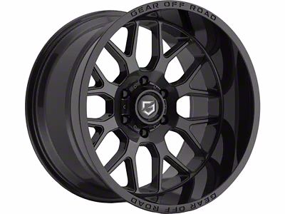 Gear Off-Road Raid Gloss Black 6-Lug Wheel; 18x9; 18mm Offset (07-13 Silverado 1500)