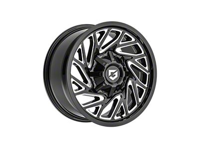 Gear Off-Road 769 Gloss Black Milled 8-Lug Wheel; 18x9; 18mm Offset (11-14 Silverado 2500 HD)