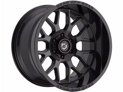 Gear Off-Road Raid Gloss Black 8-Lug Wheel; 18x9; 18mm Offset (11-14 Silverado 2500 HD)