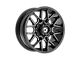 Gear Off-Road 768 Gloss Black Milled 8-Lug Wheel; 20x9; 18mm Offset (11-14 Silverado 3500 HD SRW)