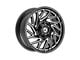 Gear Off-Road 769 Gloss Black Milled 8-Lug Wheel; 20x9; 18mm Offset (11-14 Silverado 3500 HD SRW)