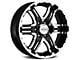 Gear Off-Road Double Pump Gloss Black Machined 6-Lug Wheel; 17x9; 10mm Offset (07-14 Tahoe)