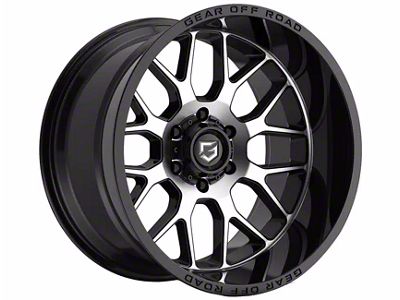 Gear Off-Road Raid Gloss Black Machined 8-Lug Wheel; 20x10; -12mm Offset (08-10 F-250 Super Duty)