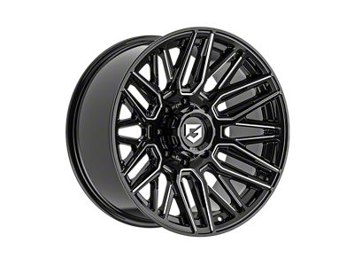 Gear Off-Road 770 Gloss Black Milled 8-Lug Wheel; 20x10; -19mm Offset (11-16 F-250 Super Duty)