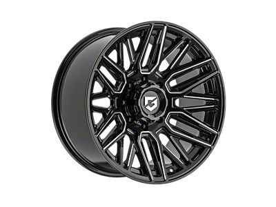 Gear Off-Road 770 Gloss Black Milled 8-Lug Wheel; 20x10; -19mm Offset (11-16 F-350 Super Duty SRW)