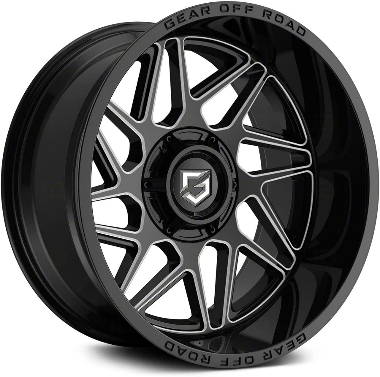 Gear Off-road F-350 Super Duty Ratio Gloss Black Milled 8-lug Wheel 