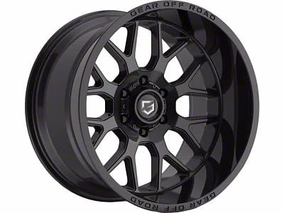 Gear Off-Road Raid Gloss Black 6-Lug Wheel; 18x9; 18mm Offset (14-18 Sierra 1500)