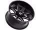 Gear Off-Road Ridge Gloss Black Milled 6-Lug Wheel; 18x9; 18mm Offset (14-18 Sierra 1500)