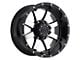 Gear Off-Road Big Block Gloss Black Machined 6-Lug Wheel; 20x9; 0mm Offset (14-18 Silverado 1500)