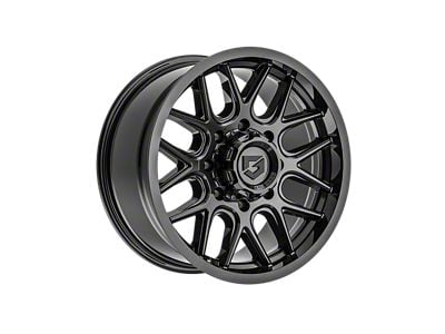 Gear Off-Road 771 Gloss Black 8-Lug Wheel; 18x9; 18mm Offset (15-19 Sierra 2500 HD)