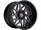 Gear Off-Road Ratio Gloss Black Milled 8-Lug Wheel; 20x10; -19mm Offset (15-19 Silverado 2500 HD)