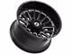 Gear Off-Road Leverage Gloss Black Milled 8-Lug Wheel; 20x9; 18mm Offset (15-19 Silverado 3500 HD SRW)