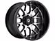 Gear Off-Road Raid Gloss Black Machined 6-Lug Wheel; 20x10; -12mm Offset (15-20 Tahoe)