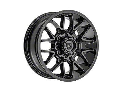 Gear Off-Road 768 Gloss Black 8-Lug Wheel; 20x9; 18mm Offset (17-22 F-250 Super Duty)