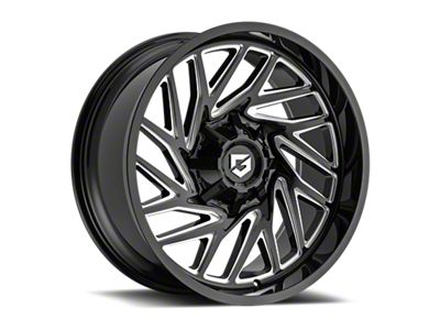 Gear Off-Road 769 Gloss Black Milled 6-Lug Wheel; 18x9; 18mm Offset (24-25 Ranger)