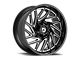 Gear Off-Road 769 Gloss Black Milled 6-Lug Wheel; 18x9; 18mm Offset (24-25 Ranger)