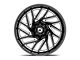 Gear Off-Road 769 Gloss Black Milled 6-Lug Wheel; 18x9; 18mm Offset (24-25 Ranger)