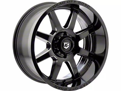 Gear Off-Road Pivot Gloss Black Milled 6-Lug Wheel; 20x9; 18mm Offset (24-25 Ranger)