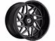 Gear Off-Road Ratio Gloss Black Milled 8-Lug Wheel; 20x10; -19mm Offset (20-24 Sierra 2500 HD)
