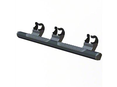 GEM Tubes Octa Series Nerf Side Step Bars; Textured Black (17-24 F-350 Super Duty SuperCab)