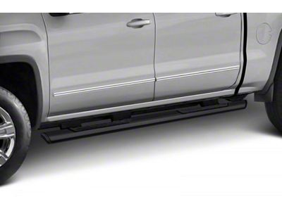 GEM Tubes Octa Series Nerf Side Step Bars; Textured Black (19-24 RAM 1500 Crew Cab)