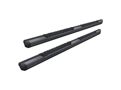 GEM Tubes Octa Series Nerf Side Step Bars; Textured Black (19-24 RAM 1500 Quad Cab)