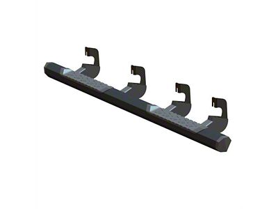 GEM Tubes Octa Series Nerf Side Step Bars; Textured Black (15-19 6.0L Sierra 2500 HD Crew Cab)