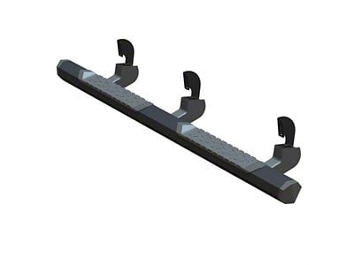 GEM Tubes Octa Series Nerf Side Step Bars; Textured Black (07-14 6.0L Sierra 3500 HD Extended Cab)