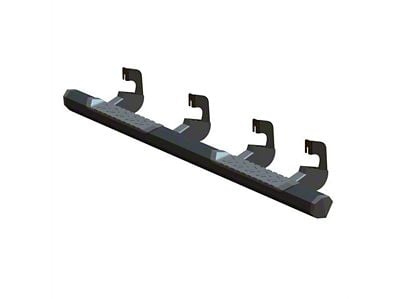GEM Tubes Octa Series Nerf Side Step Bars; Textured Black (15-19 6.0L Sierra 3500 HD Crew Cab)