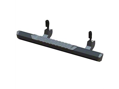 GEM Tubes Octa Series Nerf Side Step Bars; Textured Black (07-13 Silverado 1500 Regular Cab)