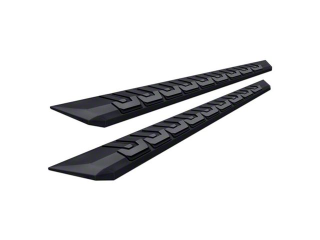 GEM Tubes T3 Series Running Boards; Black (14-18 Silverado 1500 Double Cab)