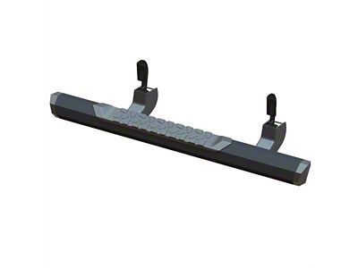 GEM Tubes Octa Series Nerf Side Step Bars; Textured Black (07-14 6.0L Silverado 2500 HD Regular Cab)