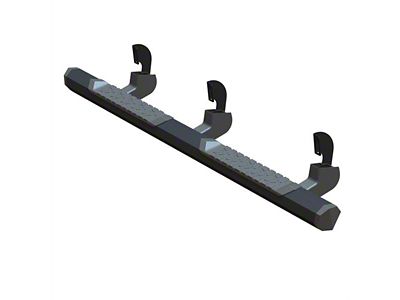 GEM Tubes Octa Series Nerf Side Step Bars; Textured Black (07-14 6.0L Silverado 2500 HD Extended Cab)