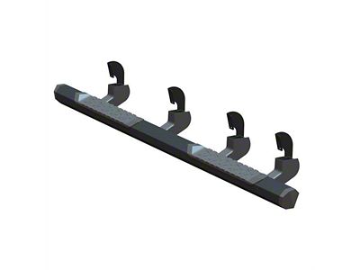 GEM Tubes Octa Series Nerf Side Step Bars; Textured Black (07-14 6.0L Silverado 2500 HD Crew Cab)