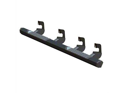 GEM Tubes Octa Series Nerf Side Step Bars; Textured Black (15-19 6.0L Silverado 2500 HD Crew Cab)