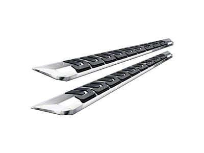 GEM Tubes T3 Series Running Boards; Chrome (20-24 6.6L Gas Silverado 3500 HD Double Cab)