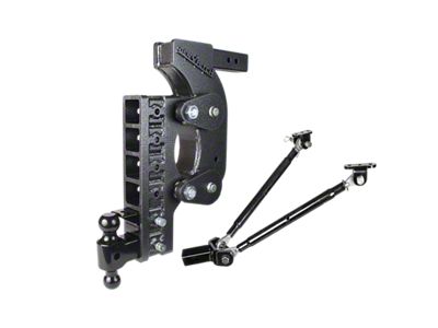 Gen-Y Hitch The BOSS Torsion-Flex 16K Adjustable 2-Inch Receiver Hitch Dual-Ball Mount with Pintle Lock and Stabilizer Bars; 17.50-Inch Drop (Universal; Some Adaptation May Be Required)